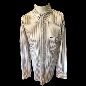 FACONNABLE  Relaxed Fit Button Down Collar Shirt Size XL